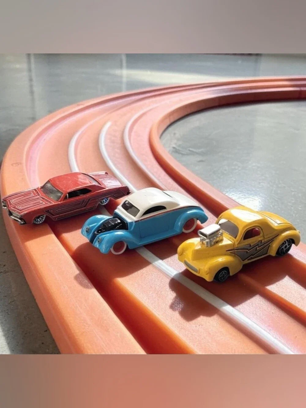 (Lot Of 3) Assorted Racing Champions Street Wheels/ Willys/ Ford/Hot Rod Coupes.